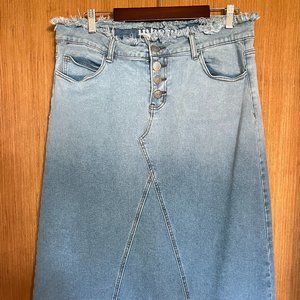 Inherit Clothing Company "Brandi" Denim Maxi Skirt